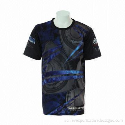 Sublimate team T-shirt, 20% cotton/80% polyester fabric/customized designs/logos/names accepted